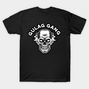 Gulag Gang Funny Video Games Smoking Skull T-Shirt